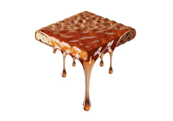 Melting Chocolate Wafer with Dripping Coating