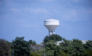 The water tank or plumbing tower
