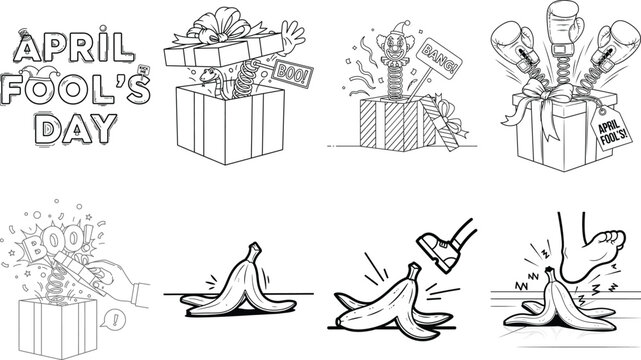 April Fools Day of gifts and bananas pranks
