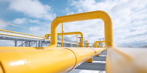 Yellow pipe with a yellow handle