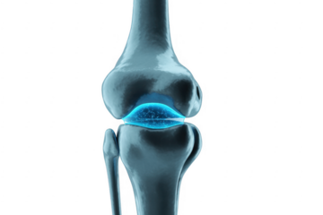 Knee Joint Anatomy bone medical isolated on a transparent background
