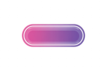 Pink and purple gradient button on black oval isolated on a transparent background