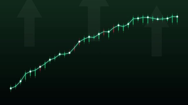 Rising Trend: A visually compelling graph depicts the steady ascent of a line chart, illustrating positive growth and upward momentum, with arrows emphasizing the upward trajectory.