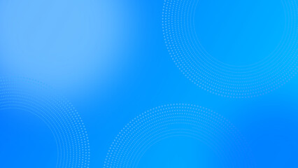 青地にドットの円を組み合わせた背景画像