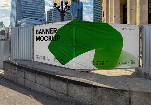 Construction Banner Mockup