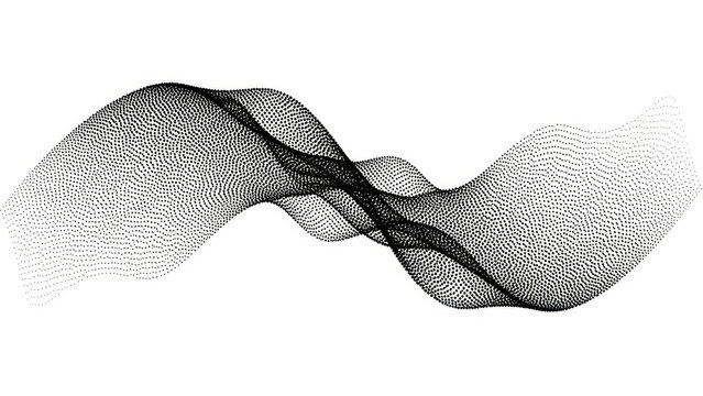 Abstract Black Waveform Sound Wave Pattern 1.