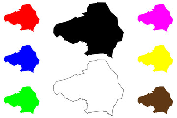 Obraz premium Tabuk city (Cordillera Region, Republic of the Philippines, ROP) map vector illustration, scribble sketch Tabuk map