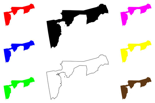 Subic city (Central Luzon Region, Republic of the Philippines, ROP) map vector illustration, scribble sketch Subic map