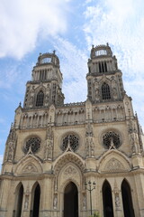 Fototapeta premium the Gothic cathedral in Orleans, France 