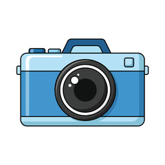 Blue Digital Camera Icon