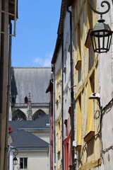 street in the old town of Orleans in France 