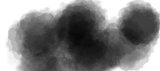 Dense, dark black smoke clouds filling most of the frame. The smoke varies in opacity, creating a textured