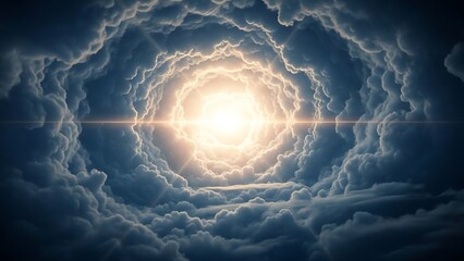 Cosmic explosion in the clouds