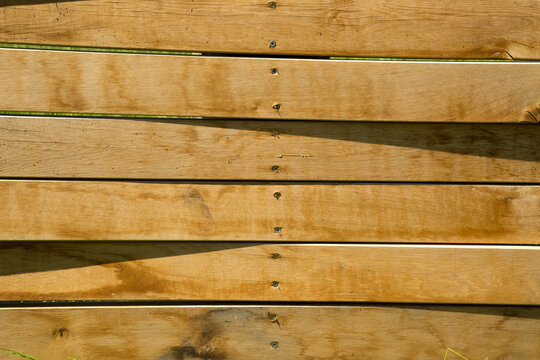 Horizontal wooden planks forming natural texture background
