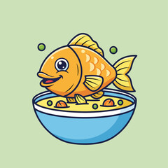 Golden Fish in a Bowl of Soup