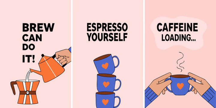 Brewing coffee A visual guide to espresso caffeine and self care moments