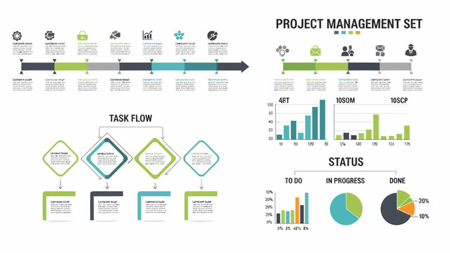 Project Management Infographic Templates and Charts.