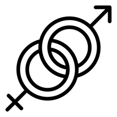 genders icon vector