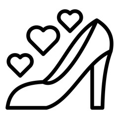 high heels icon vector