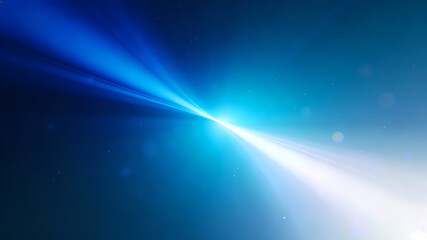 Abstract gradient background with electric blue cyan and white light rays

