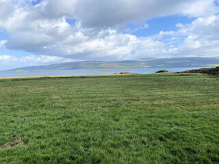 Obraz premium A view of the Scotland Coast on the Isle of Mull