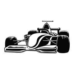 racing sport car silhouette design.