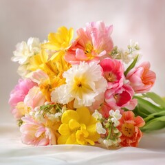 Spring Tulip and Daffodil Bouquet
