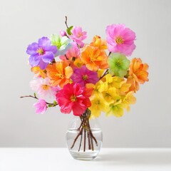 Vibrant Rainbow Flower Bouquet