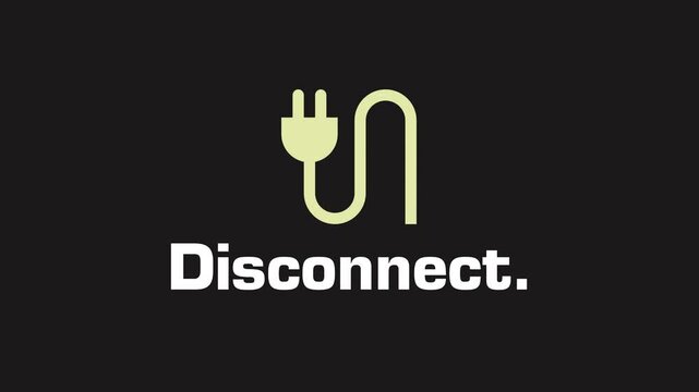 charger disconnect cable connection 4k video in Black
