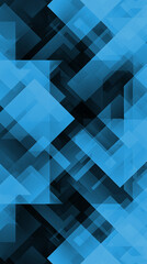 Obraz premium Abstract geometric background pattern with overlapping shades of bright blue