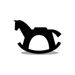 Rocking horse icon sign design vector