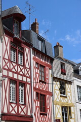 old brick houses in the city , Orleans 