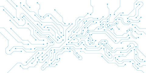 AI circuit board technology texture on white background. Digital communication. Semiconductor and computer processor design concept. Vector