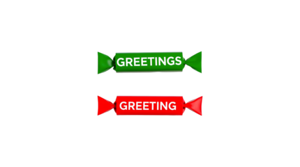 Minimalist Holiday Candy Crackers Illustration – Flat Vector Season’s Greetings Design isolated on transparent background