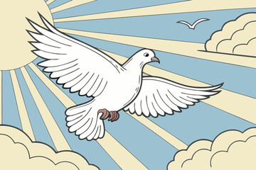 Obraz premium dove and peace