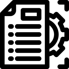 project management line icon. Clean and minimalist vector icon for websites, mobile apps, presentations, and logos. Fully scalable and customizable for any project.