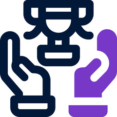 Obraz premium success duotone icon. Sleek and modern vector icon for websites, mobile apps, marketing materials, and corporate design. Fully scalable and ready to use.