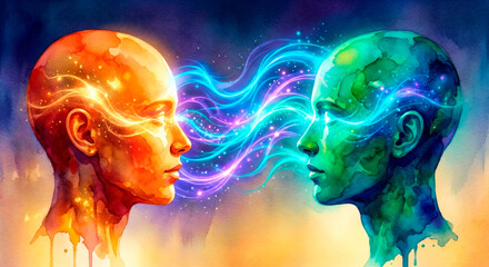 Connessione energetica e comunicazione mentale futuristica