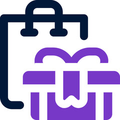 Obraz premium bag duotone icon. Sleek and modern vector icon for websites, mobile apps, marketing materials, and corporate design. Fully scalable and ready to use.