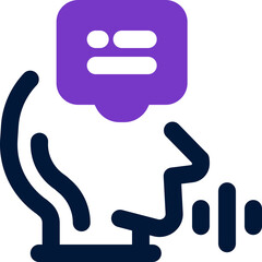 Fototapeta premium effective communication duotone icon. Sleek and modern vector icon for websites, mobile apps, marketing materials, and corporate design. Fully scalable and ready to use.