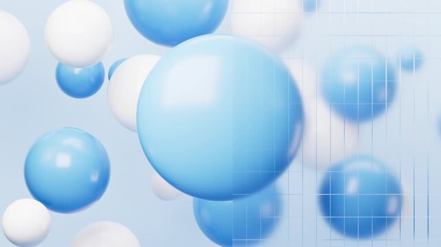 Abstract geometric shapes, abstract spheres, mobile phone wallpaper, desktop wallpaper, 3d rendering.