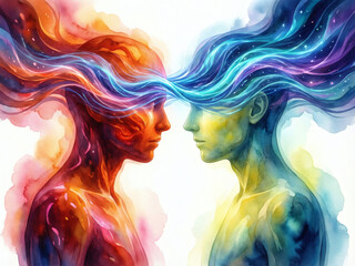 Flusso di energia e connessione spirituale tra due coscienze