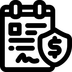 Obraz premium contract line icon. Clean and minimalist vector icon for websites, mobile apps, presentations, and logos. Fully scalable and customizable for any project.