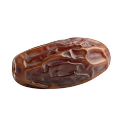 Obraz premium Single brown date fruit isolated on transparent background