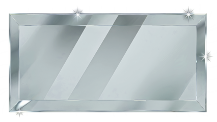 shiny silver award plaque with starburst effects