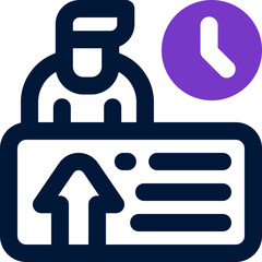 Obraz premium efficiency duotone icon. Sleek and modern vector icon for websites, mobile apps, marketing materials, and corporate design. Fully scalable and ready to use.