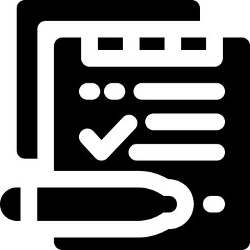 plan glyph icon. Strong and solid vector icon for websites, mobile interfaces, presentations, and visual branding. High quality and easy to edit.