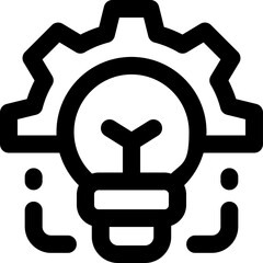 creativity line icon. Clean and minimalist vector icon for websites, mobile apps, presentations, and logos. Fully scalable and customizable for any project.