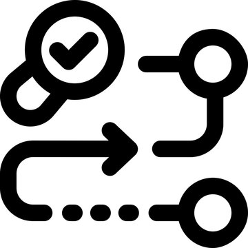 workflow line icon. Clean and minimalist vector icon for websites, mobile apps, presentations, and logos. Fully scalable and customizable for any project.
