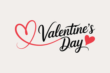 A Valentine's Day graphic with a red heart and black text on a white background